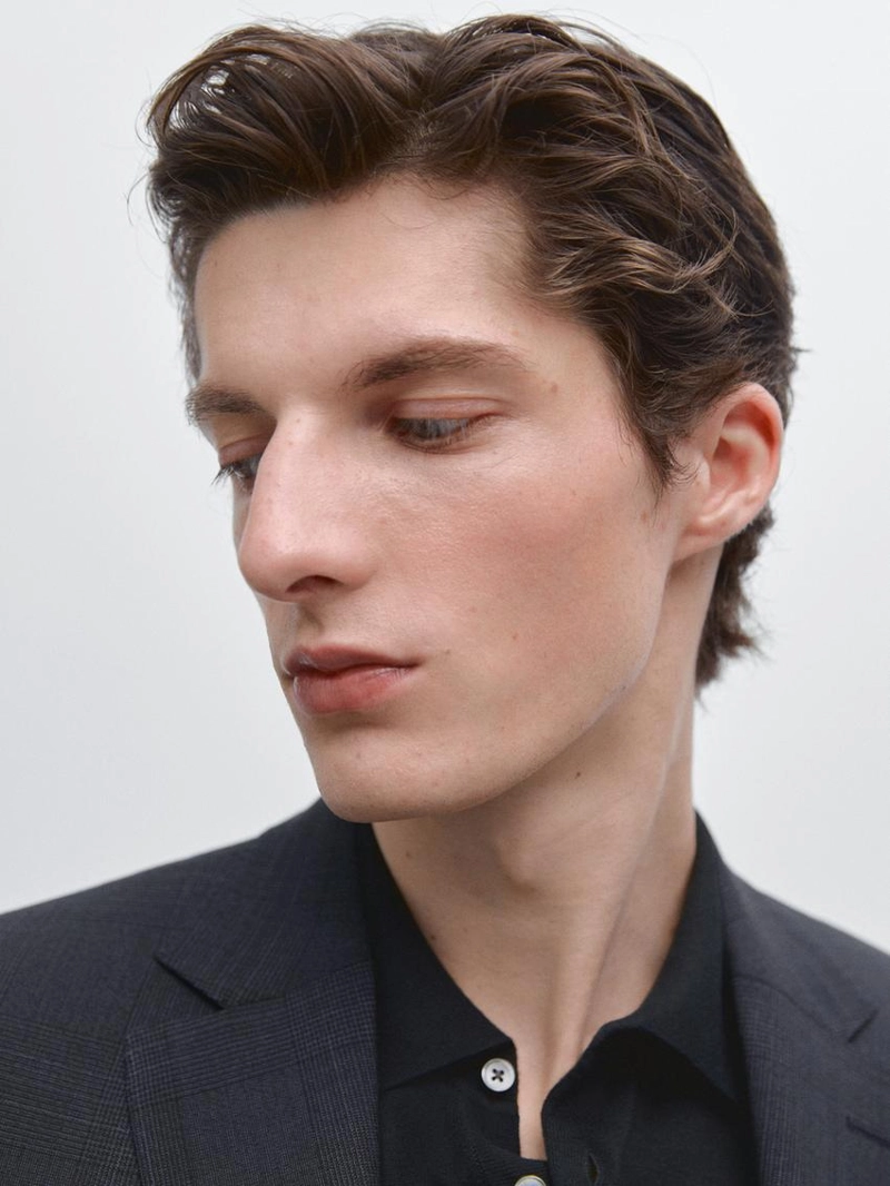 Пиджак из шерстяной смеси в клетку