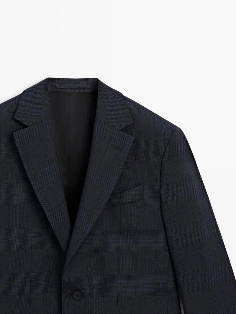 Пиджак из шерстяной смеси в клетку