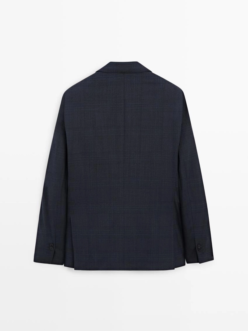 Пиджак из шерстяной смеси в клетку