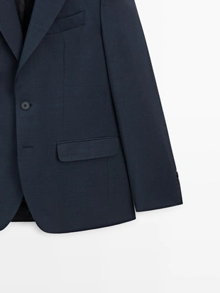 Пиджак из прохладной шерсти для костюма- Заказать в России