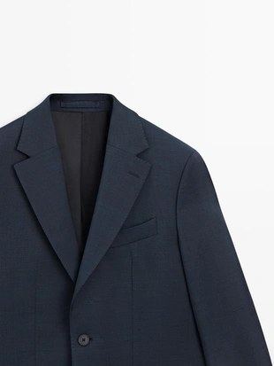 Пиджак из прохладной шерсти для костюма- Заказать в России