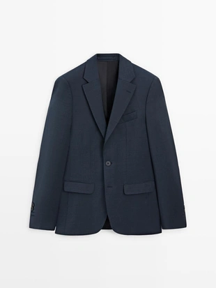 Пиджак из прохладной шерсти для костюма- Заказать в России
