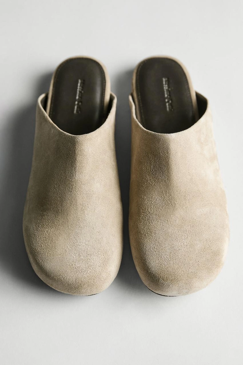 Сабо из замши