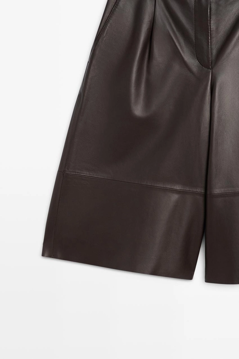 Бермуды из натуральной овчины