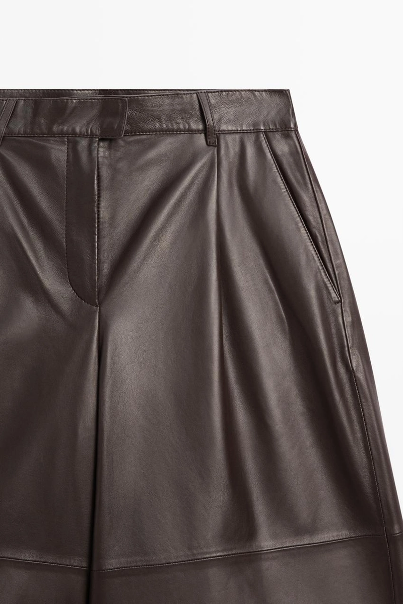 Бермуды из натуральной овчины