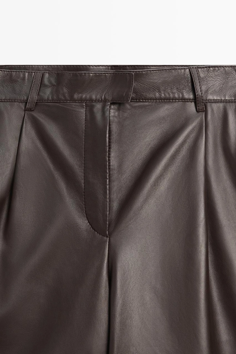 Бермуды из натуральной овчины