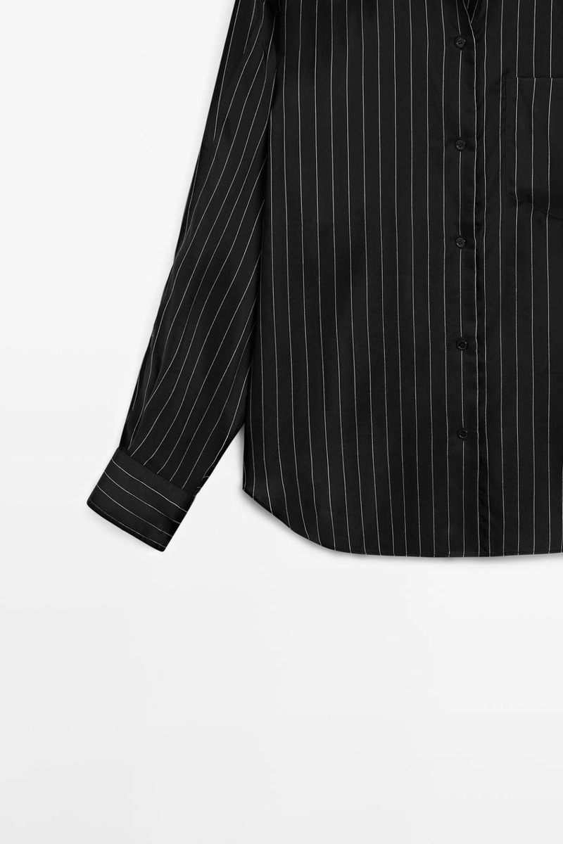 Рубашка в полоску из текучей ткани - studio
