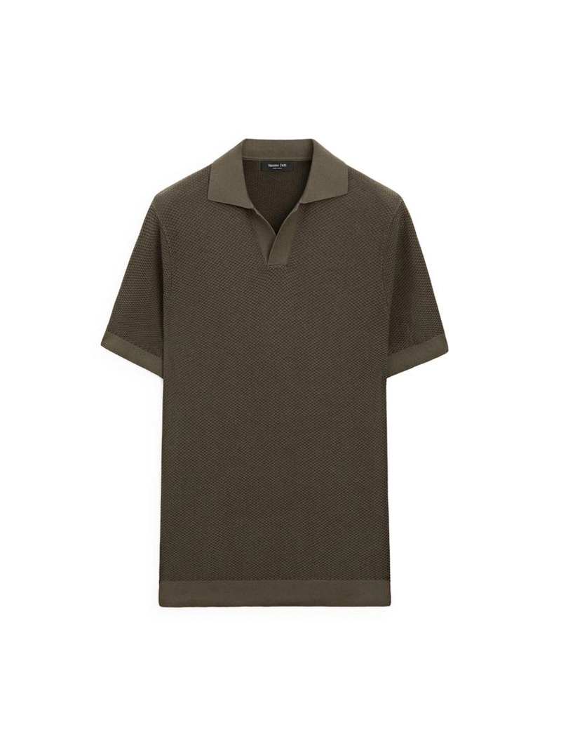 Поло свитер с воротником стойкой из 100% хлопка