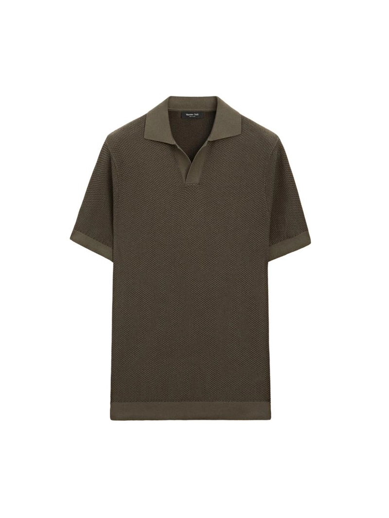 Поло свитер с воротником стойкой из 100% хлопка