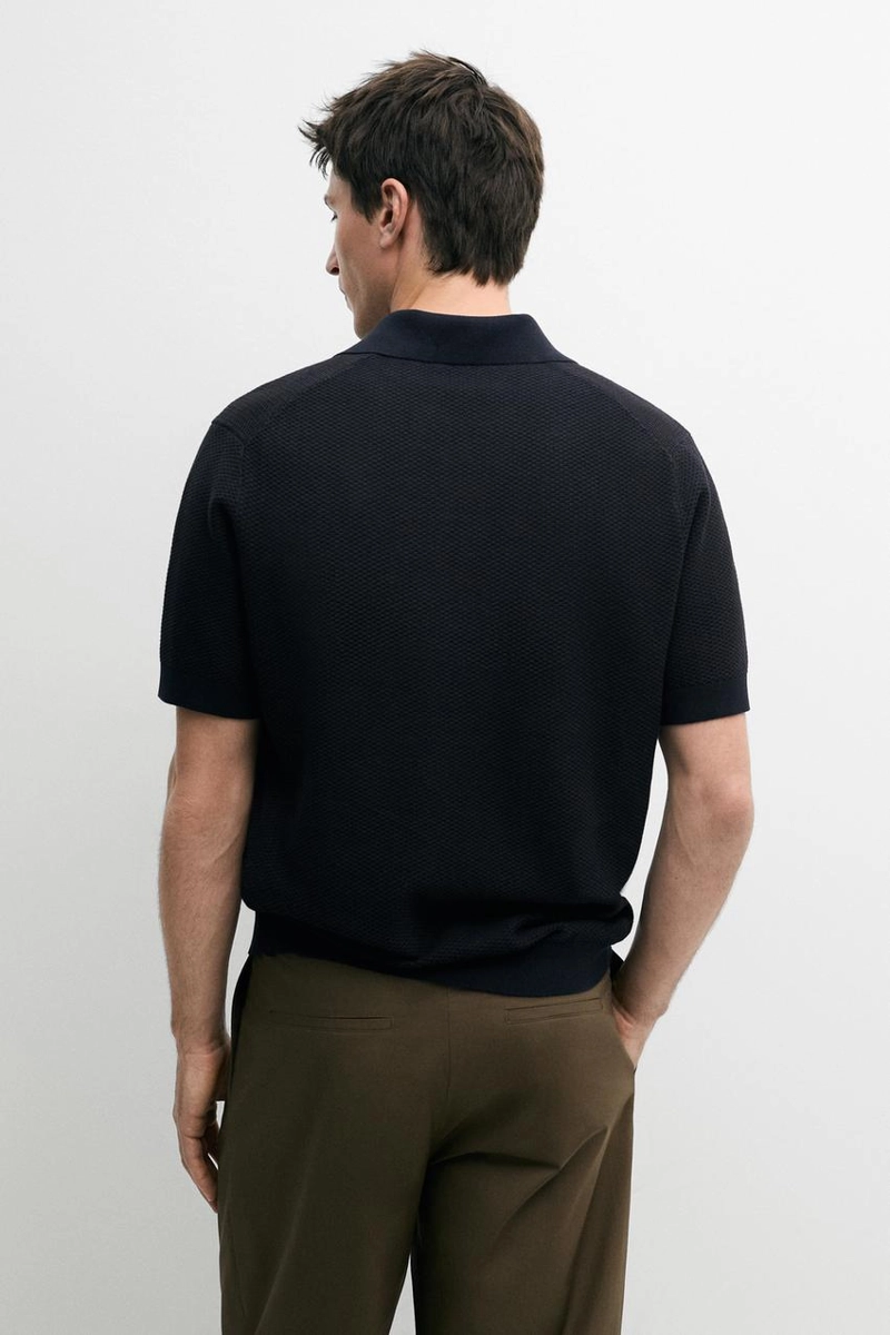Поло из вязаного трикотажа 100% хлопка