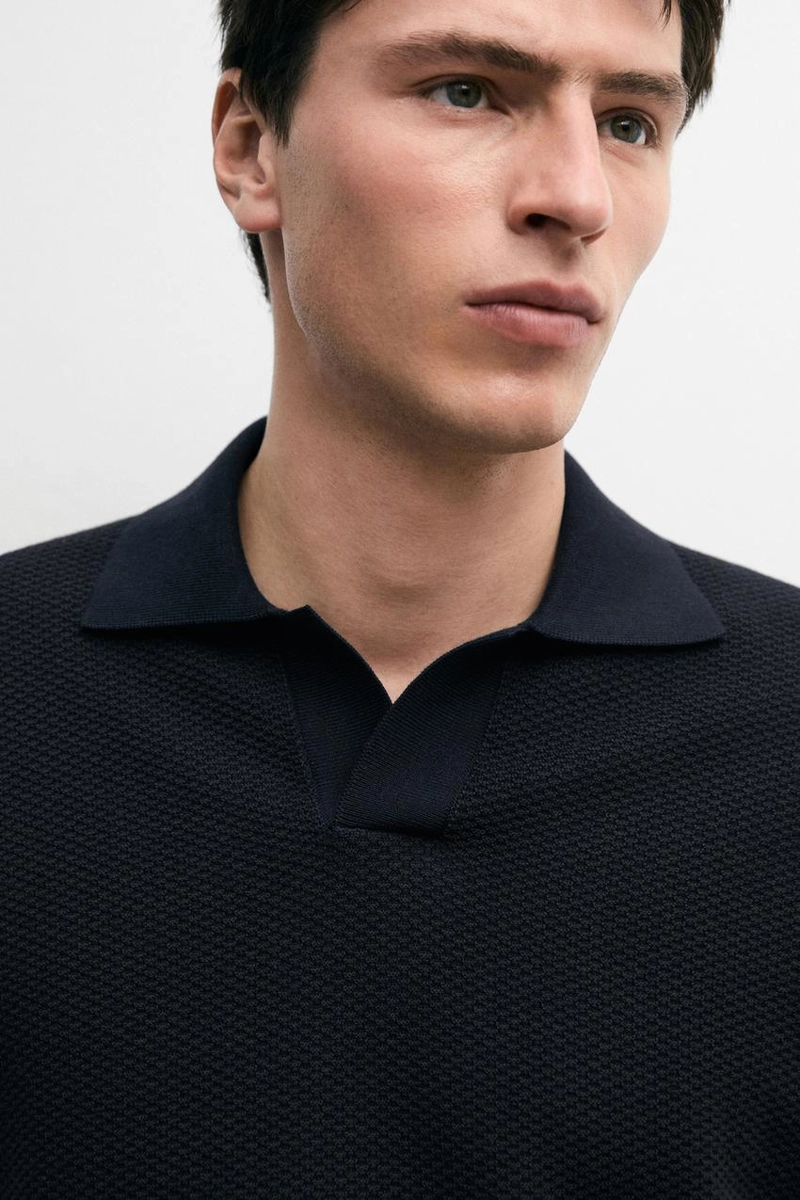 Поло из вязаного трикотажа 100% хлопка