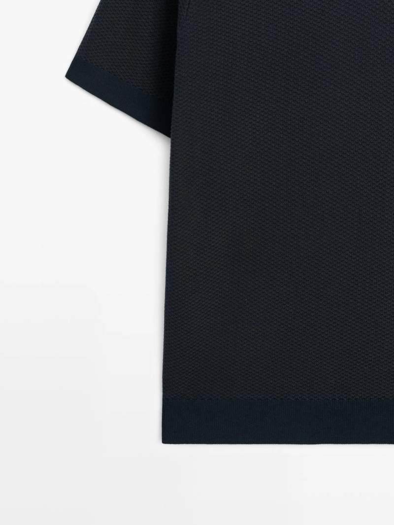 Поло из вязаного трикотажа 100% хлопка