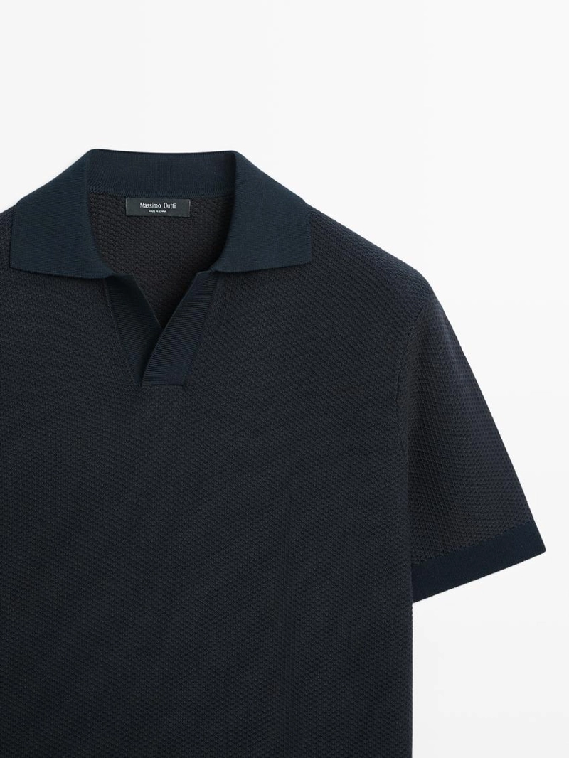 Поло из вязаного трикотажа 100% хлопка