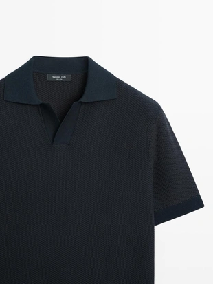 Поло из вязаного трикотажа 100% хлопка- Заказать в России