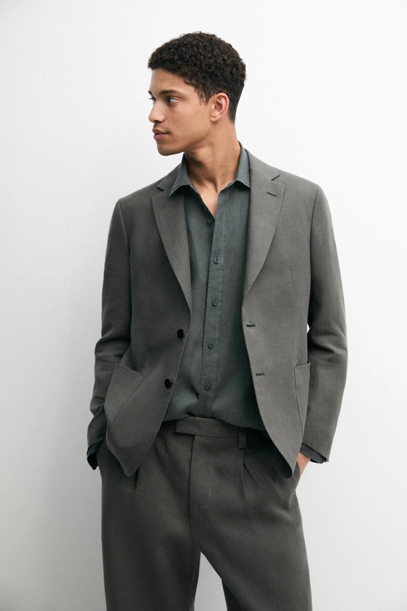 Пиджак из льна