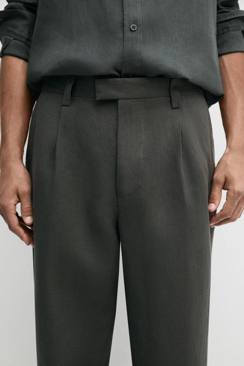 Брюки для костюма из льна