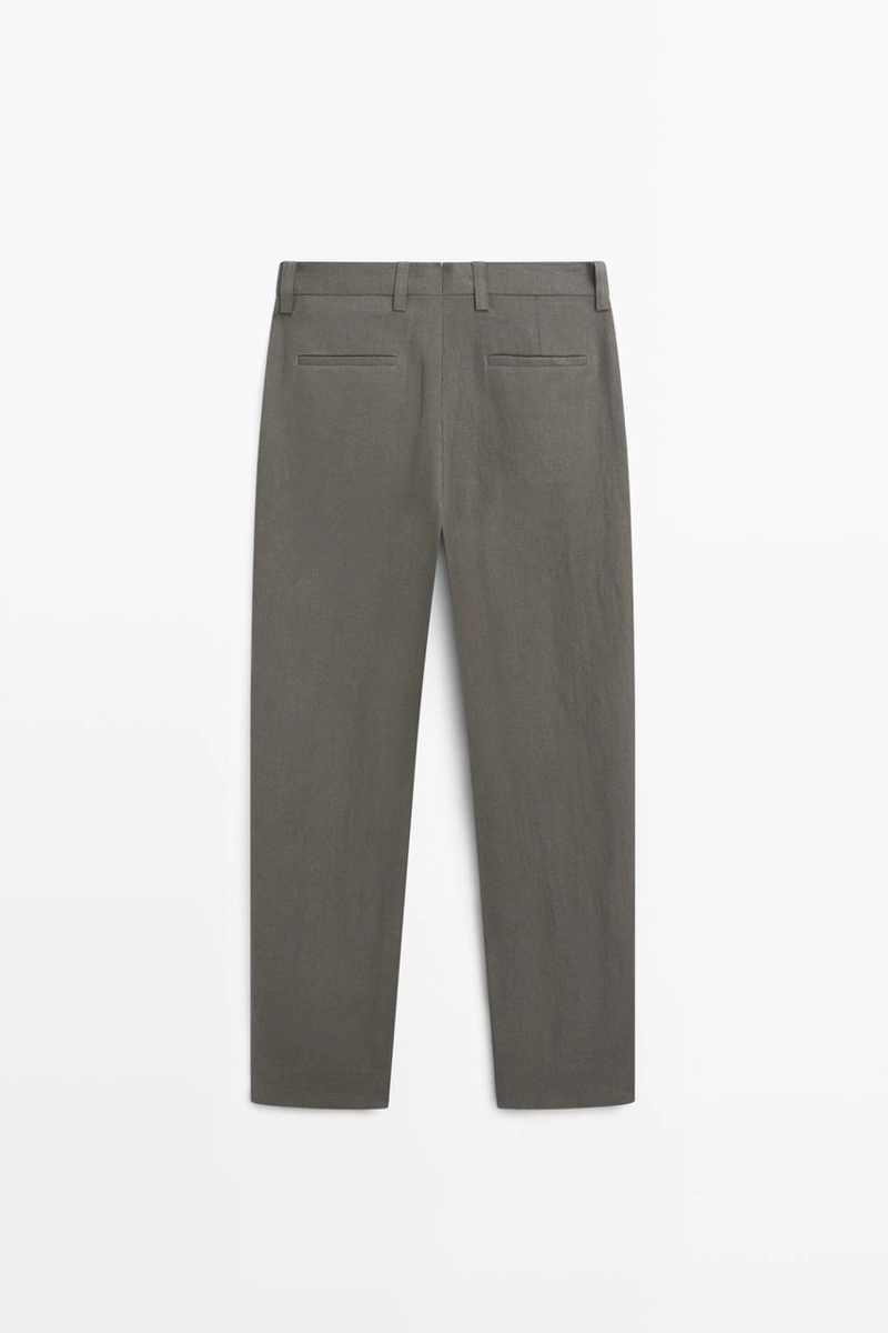 Брюки для костюма из льна