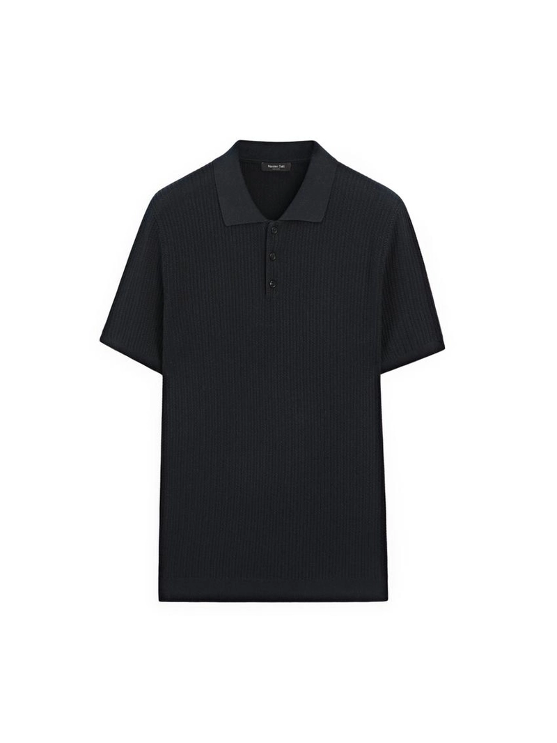 Поло-свитер с воротником из 100% хлопка