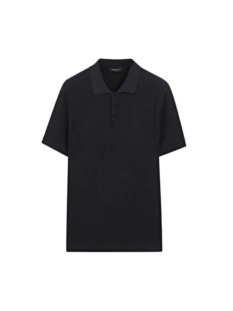 Поло-свитер с воротником из 100% хлопка