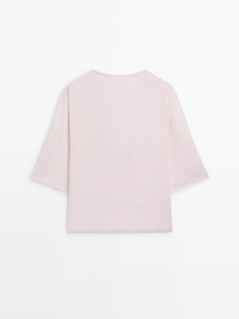 Футболка из льняной смеси