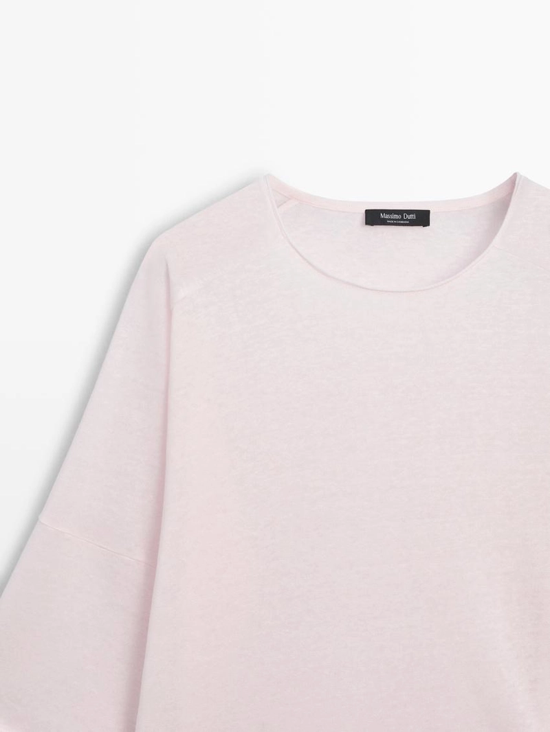 Футболка из льняной смеси