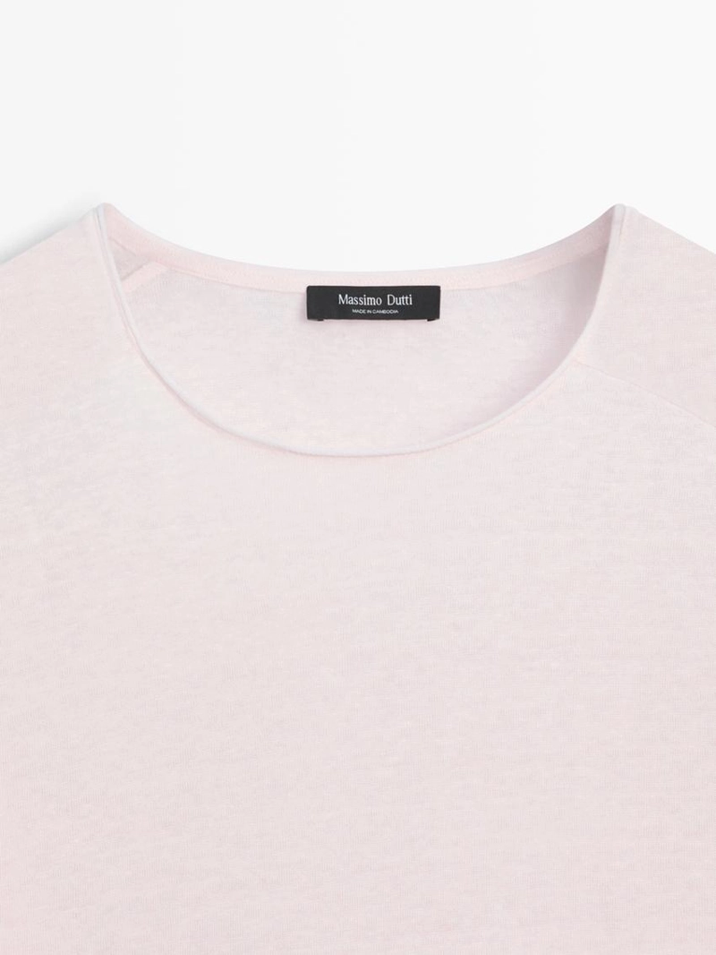 Футболка из льняной смеси