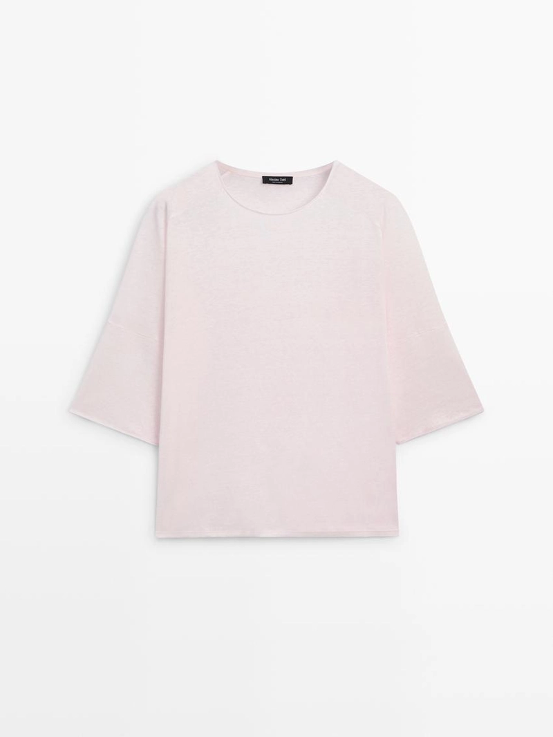 Футболка из льняной смеси