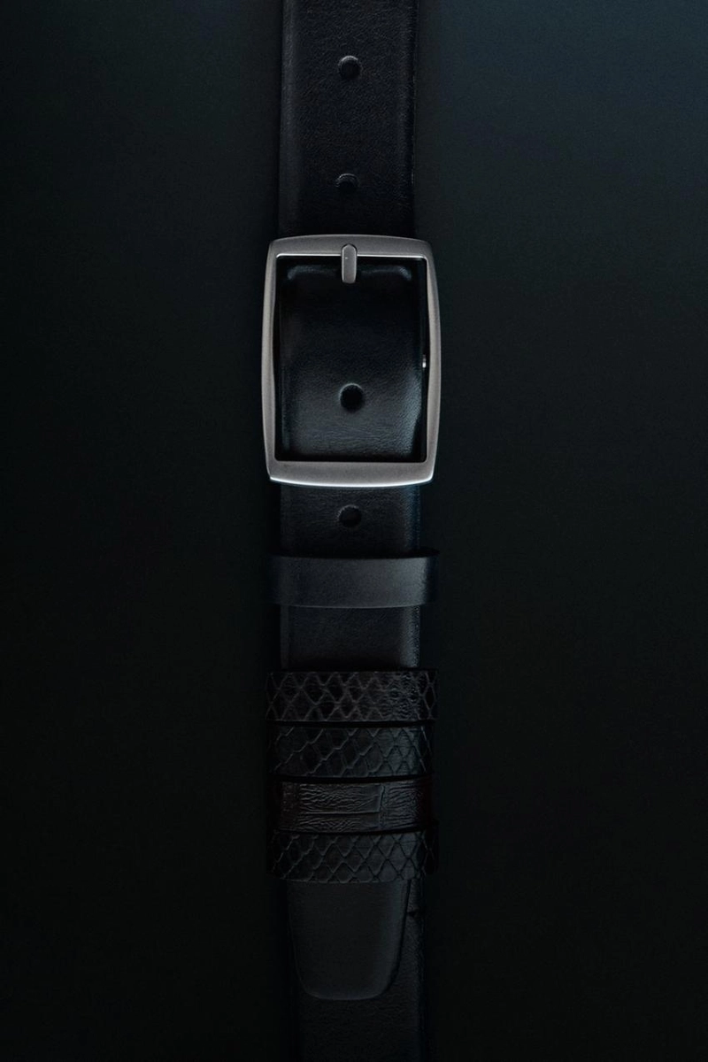 Кожанный пояс с 5 петлями - studio