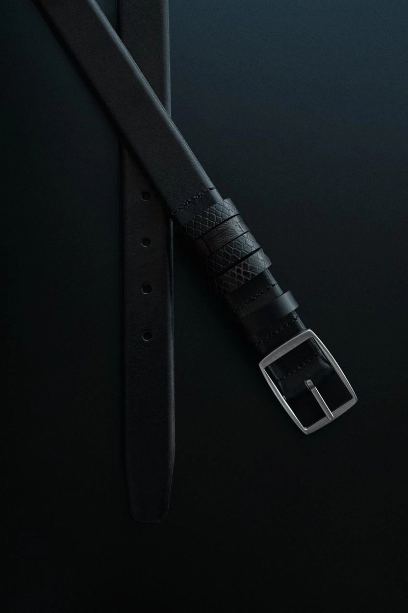 Кожанный пояс с 5 петлями - studio