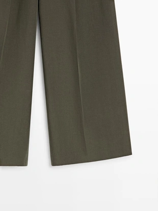 Широкие брюки с защипами- Заказать в России