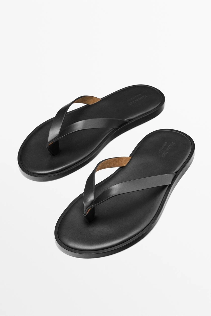 Сандалии из нубука с разделителем для пальцев ног - limited edition