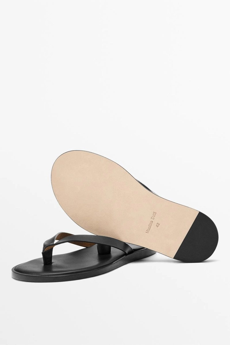 Сандалии из нубука с разделителем для пальцев ног - limited edition