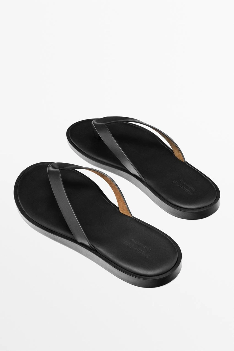 Сандалии из нубука с разделителем для пальцев ног - limited edition