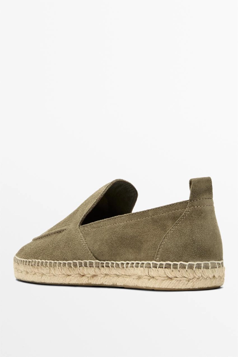 Эспадрильи из кожи с мокасинами