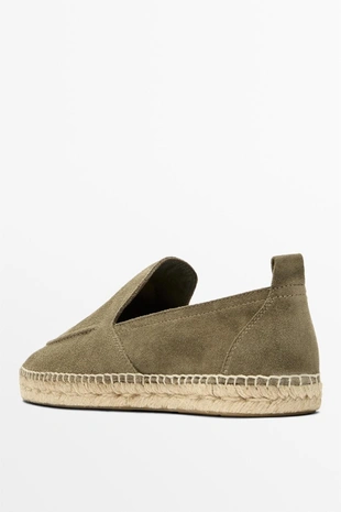 Эспадрильи из кожи с мокасинами- Заказать в России