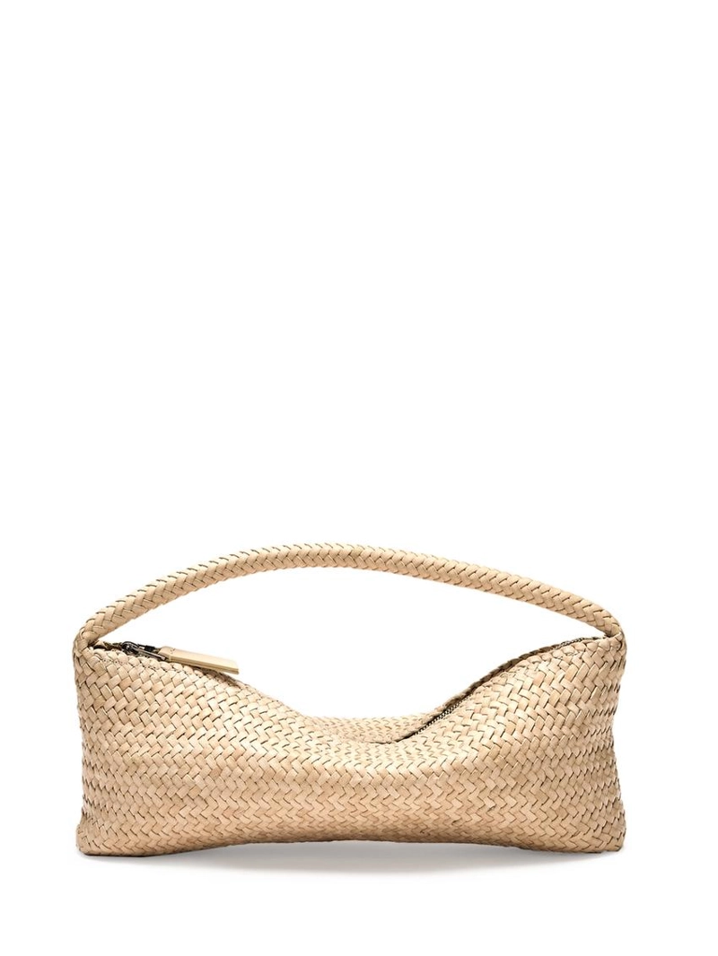 Сумка из плетеной кожи неплафированной кожи