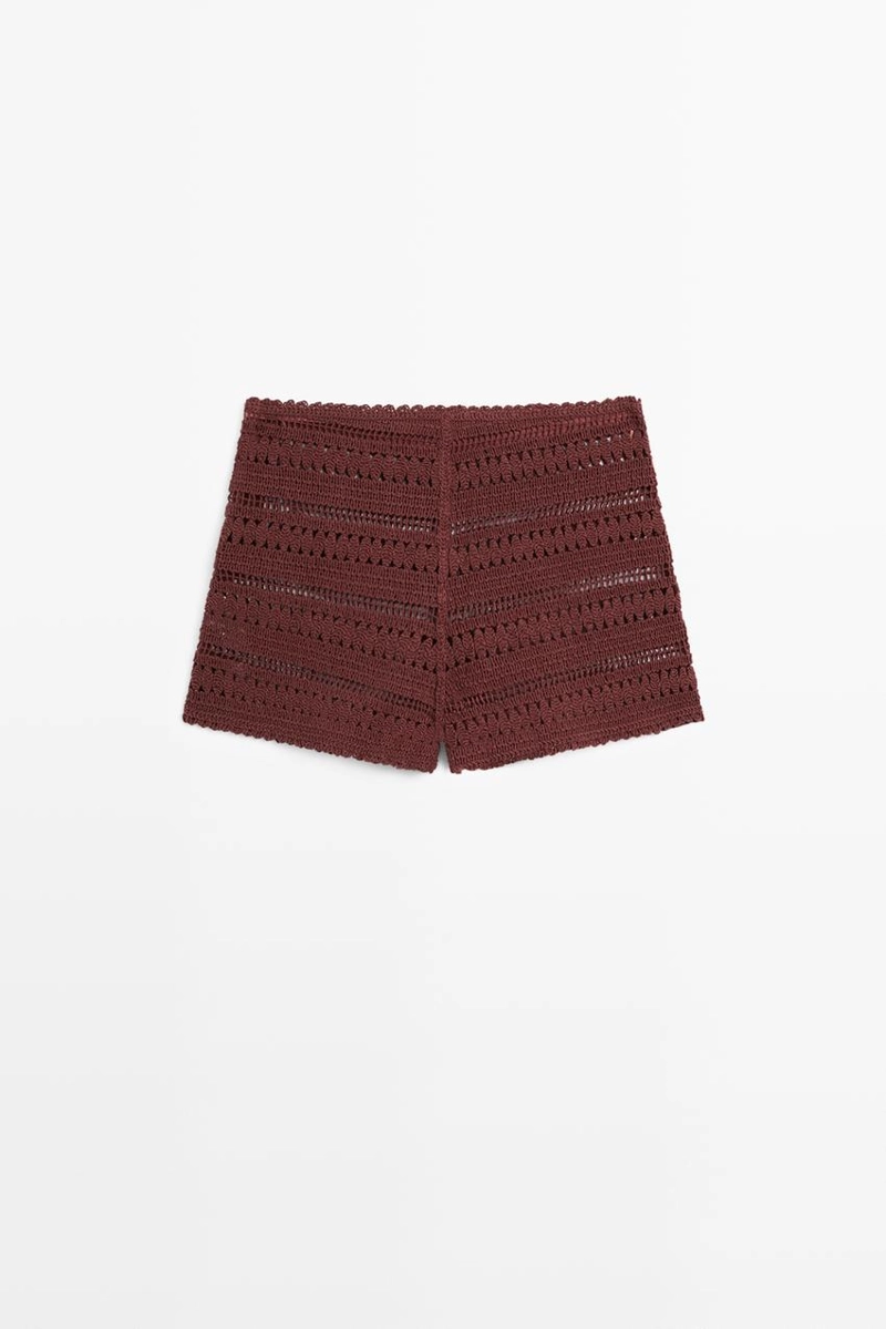 Шорты крючком из хлопка