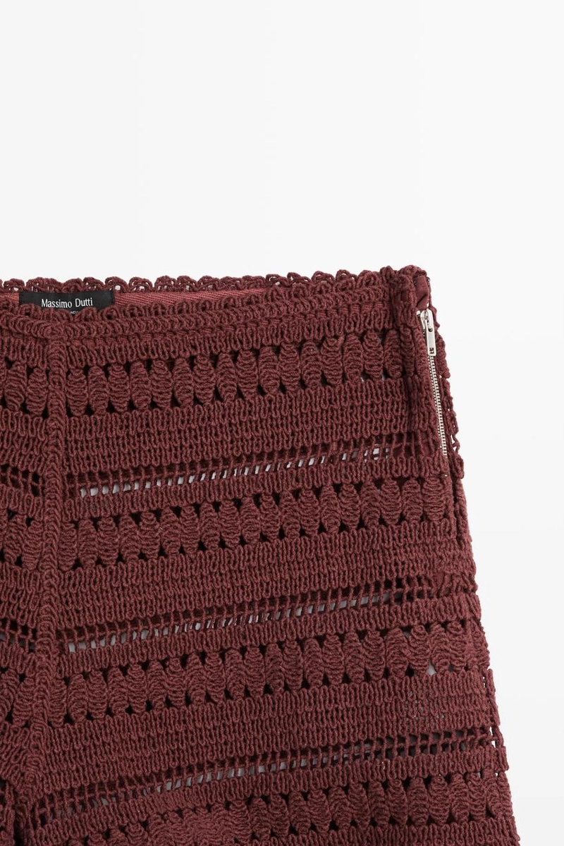 Шорты крючком из хлопка