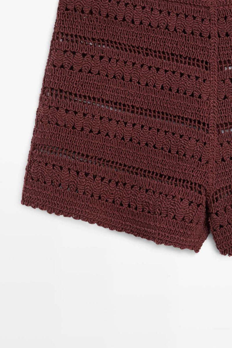 Шорты крючком из хлопка