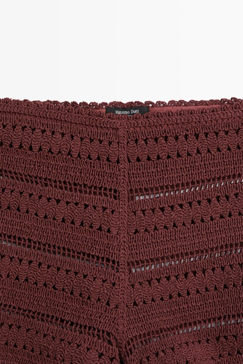 Шорты крючком из хлопка