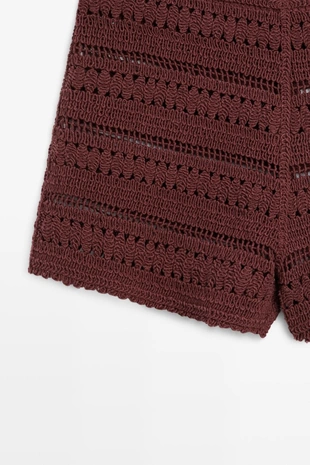 Шорты крючком из хлопка- Заказать в России