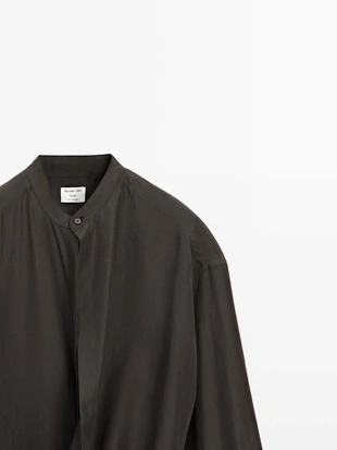 100% шелковое платье макси с деталями на застежке - studio- Заказать в России