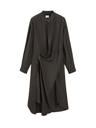 100% шелковое платье макси с деталями на застежке - studio- Заказать в России