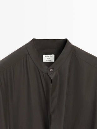 100% шелковое платье макси с деталями на застежке - studio- Заказать в России