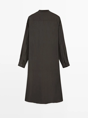 100% шелковое платье макси с деталями на застежке - studio- Заказать в России