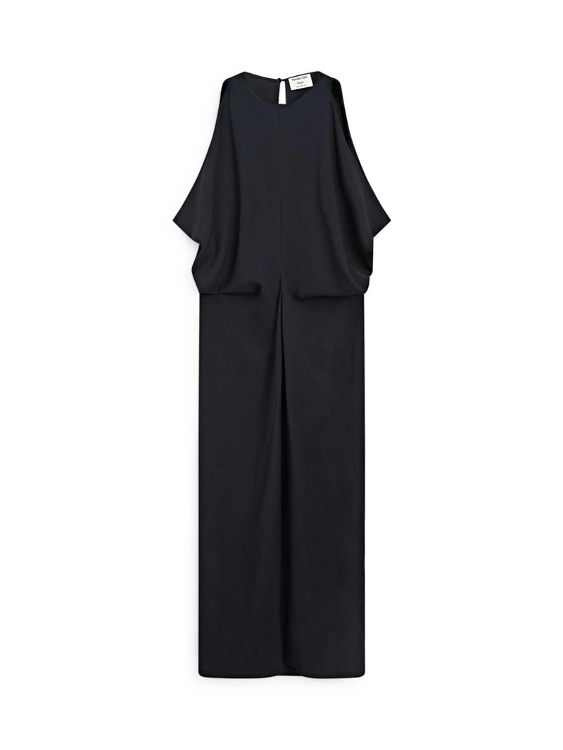 Платье миди со складками