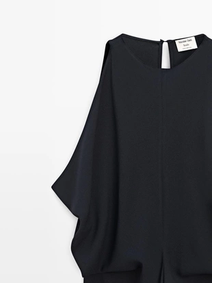 Платье миди со складками- Заказать в России