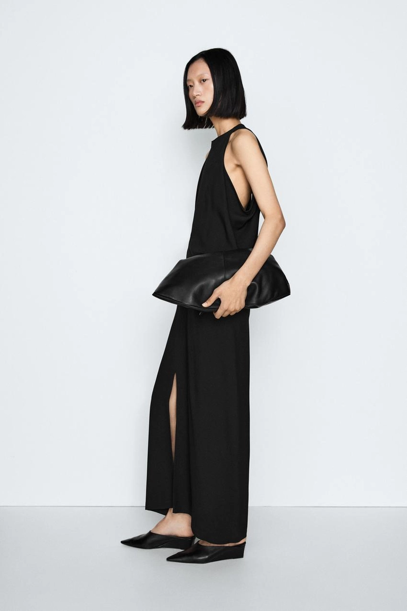 Платье миди с запахом