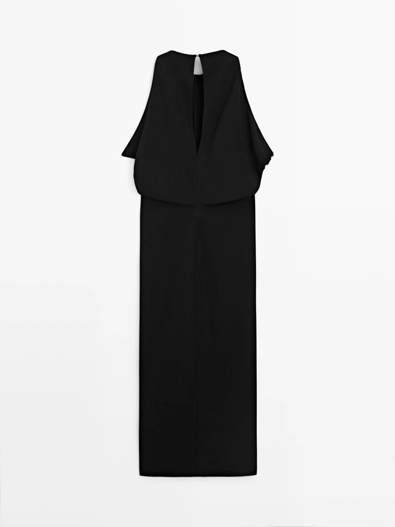 Платье миди с запахом