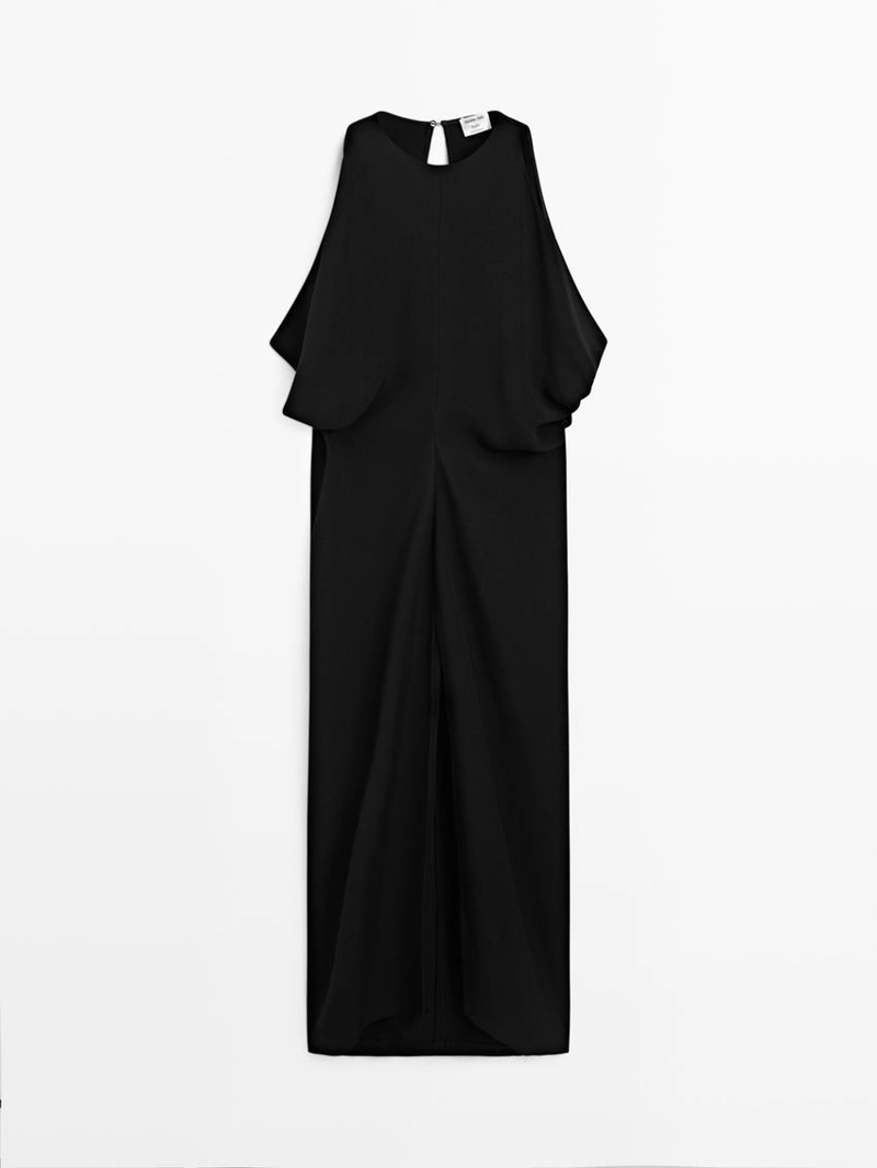 Платье миди с запахом